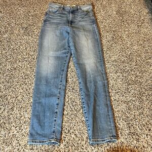 SLVR LAKE Beatnik Ankle Jeans High Rise Premium Denim Light Wash Size 26